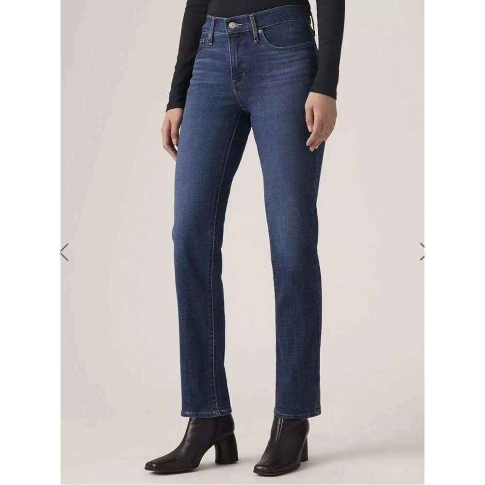Levi's 314 Shaping Straight Ankle Midrise Denim Size 28 Stretch Jeans